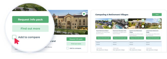 Add to compare side by side