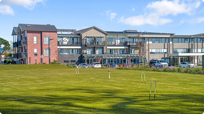 Aerial view of Lady Allum Retirement Village in Milford, Auckland
