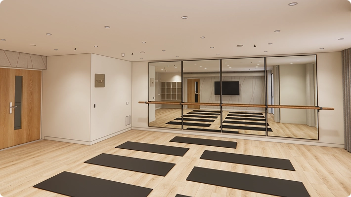 New atrium space under construction at Lady Allum Retirement Village
