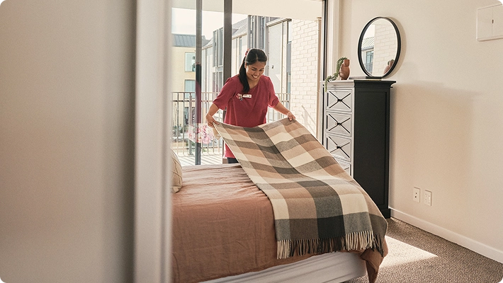Serviced apartment at Richard Hadlee Retirement Village