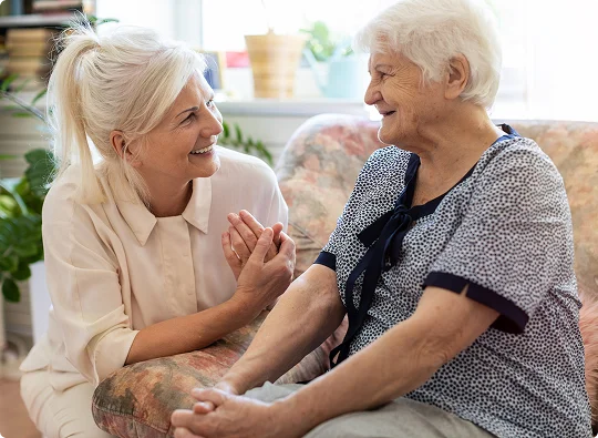 Dementia care women talk